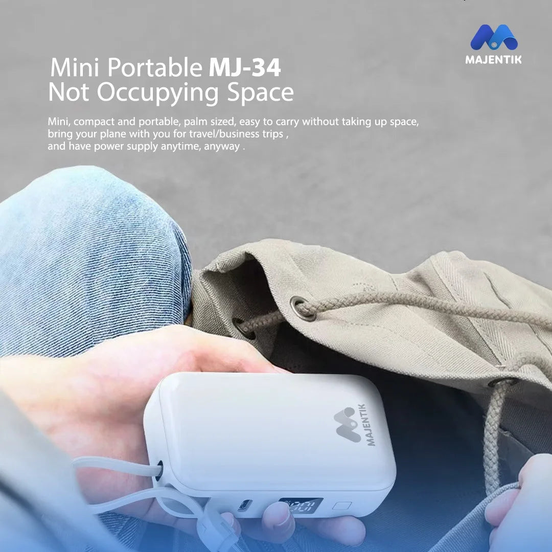 majentik mj-34 (10000mAh | 22.5W) اصغر باوربانك في مصر