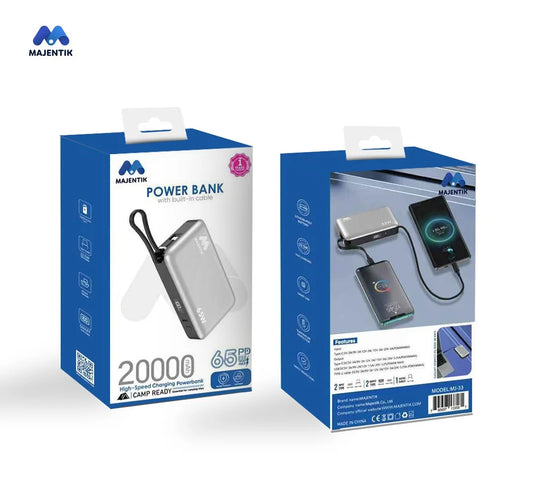 majentik mj-33 (20000mAh | 65W) اقوي باوربانك في مصر